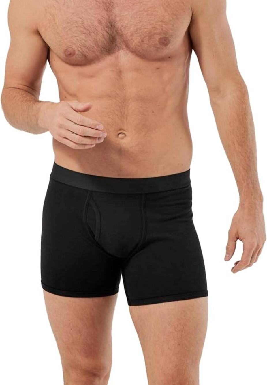 Pact Men's XL Black 2 Pack Organic Cotton Everyday Boxer Briefs Underwear B20-2